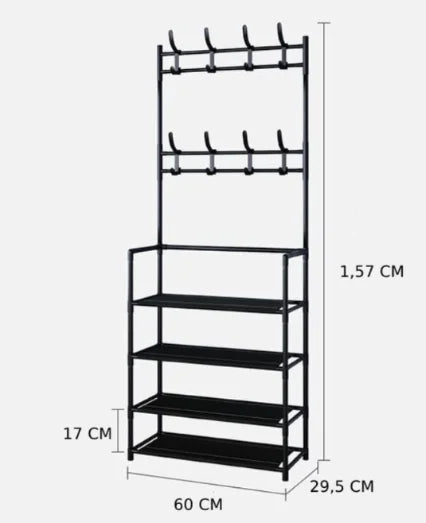 Organizadora Sapateira Cabideiro Arara Suporte Multiuso Para Sapato Tenis Roupa Closet Quarto Armários - Neverdie Store