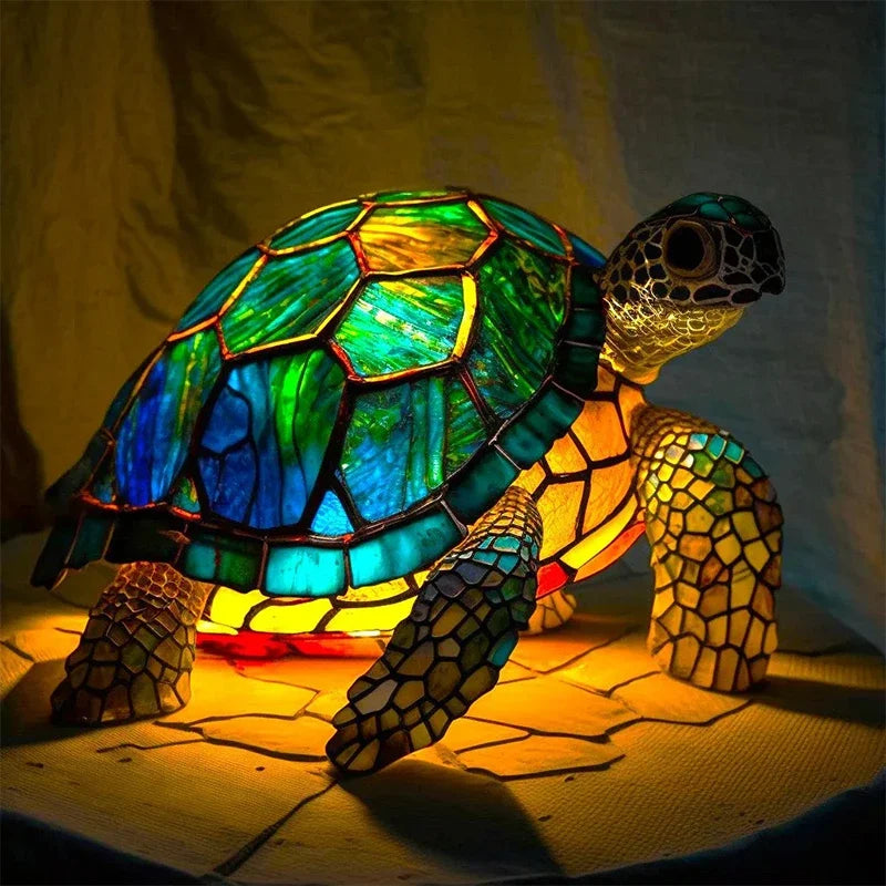 Tartaruga de Molokai – Luminária Artesanal em Vitral