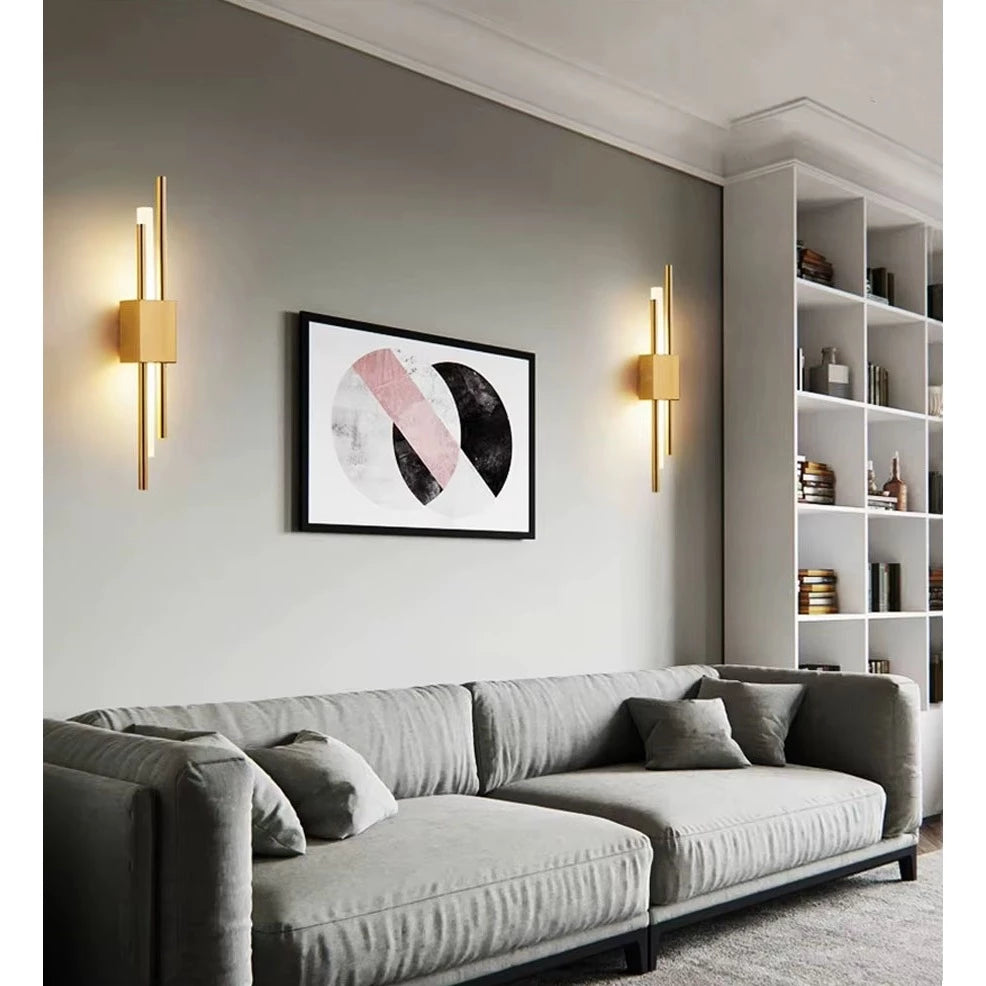 Arandela de parede Led linha cobre