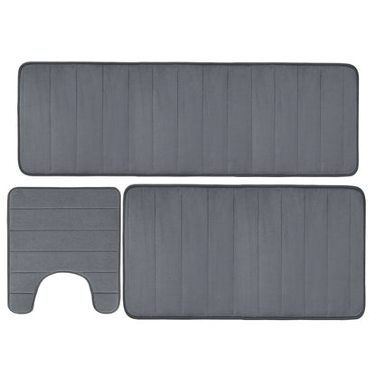 Conjunto de Tapetes Antiderrapantes para Banheiro - 3 Peças