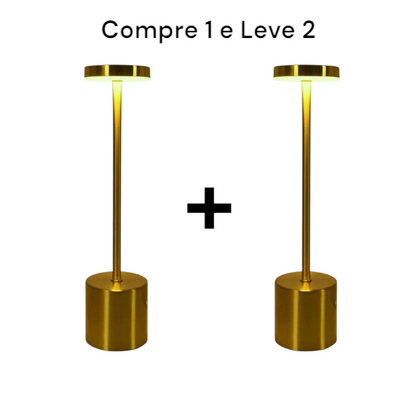 Luminária de Mesa sem Fio Compre 1 Leve 2